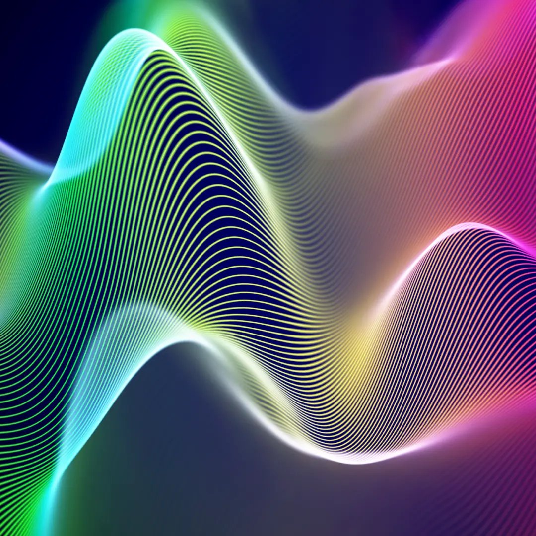 Abstract illustration of sound waves
