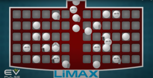 Top view of a movie theater with some seats occupied and some empty
