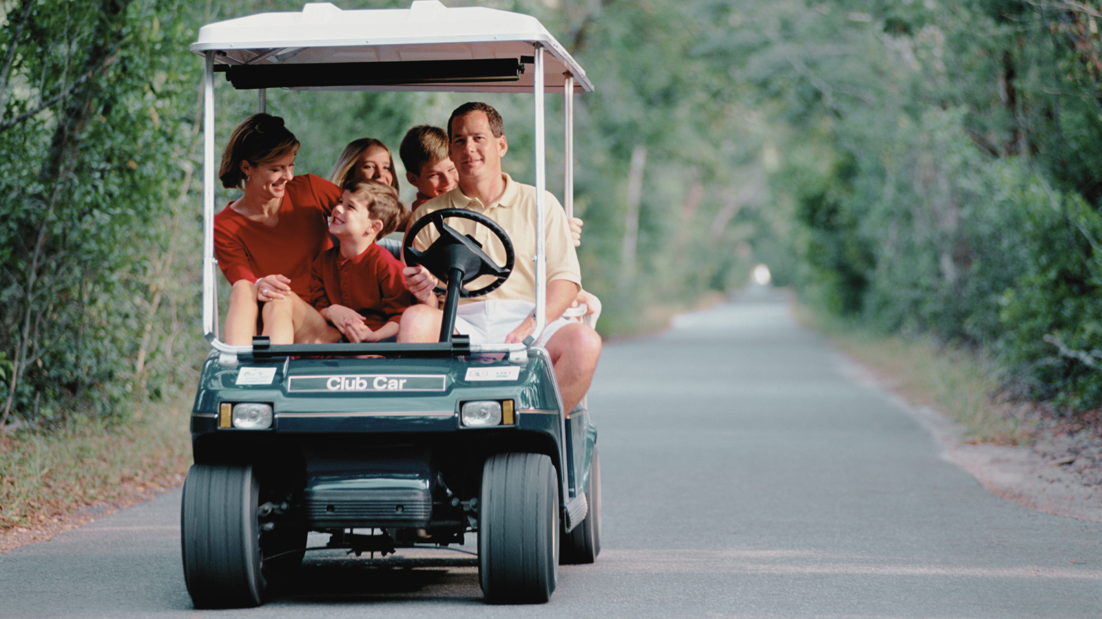 golf cart on the street
