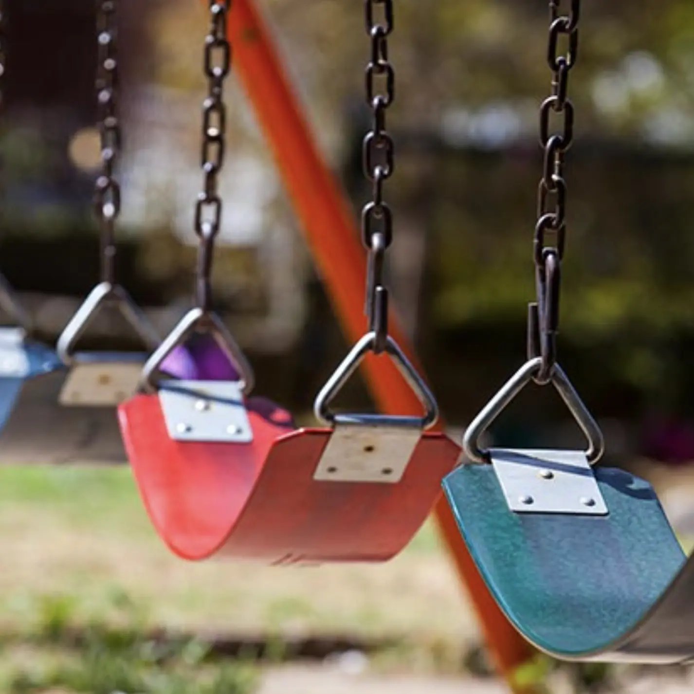 Swings in a playground