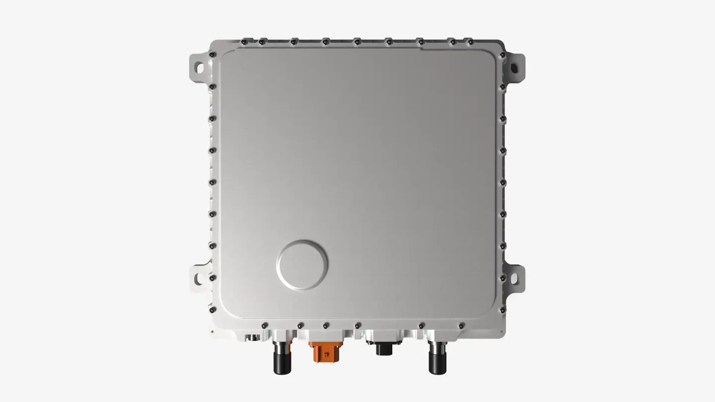 Top view of vehicle receiver for wireless EV charging