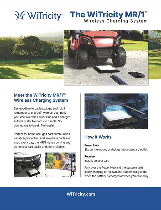 WiTricity MR/1™ Wireless Charging System Brochure