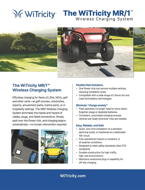 WiTricity MR/1™ Wireless Charging System